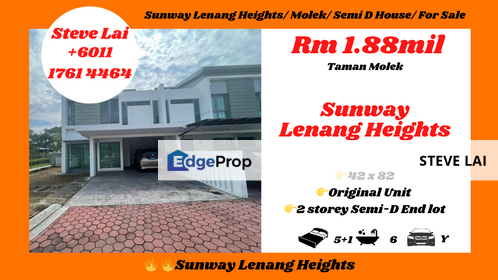 Sunway Lenang Heights/ Molek/ Semi D House/ For Sale, Johor, Johor Bahru