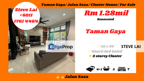 Taman Gaya/ Jalan Sasa/ Cluster House/ For Sale, Johor, Ulu Tiram