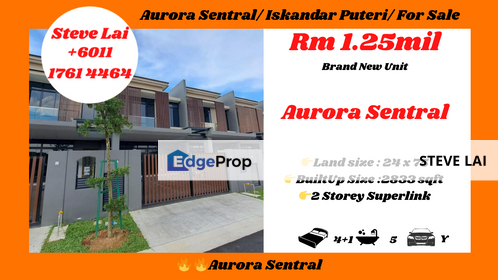 Aurora Sentral/ Iskandar Puteri/ For Sale, Johor, 