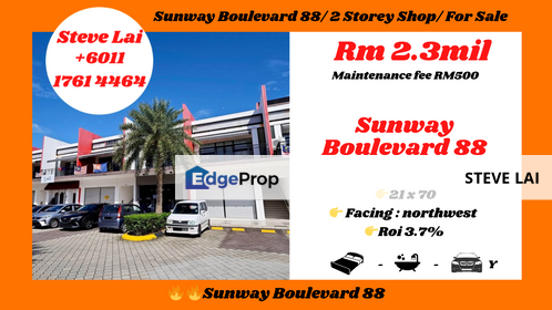 Sunway Boulevard 88/ 2 Storey Shop/ For Sale, Johor, 