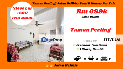 Perling/ Jalan Belibis/ Semi D House/ For Sale, Johor, Johor Bahru