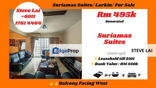 Suriamas Suites/ Larkin/ For Sale, Johor, Johor Bahru