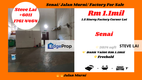 Senai/ Jalan Murni/ Factory For Sale, Johor, Senai