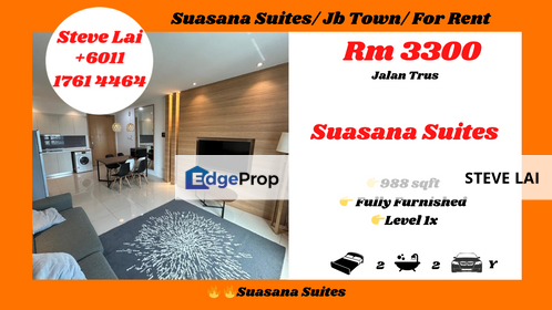 Suasana Suites/ Jb Town/ For Rent, Johor, Johor Bahru