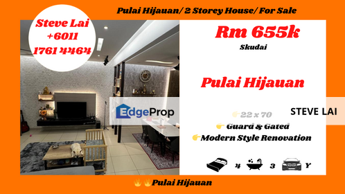 Pulai Hijauan/ 2 Storey House/ For Sale, Johor, Kangkar Pulai