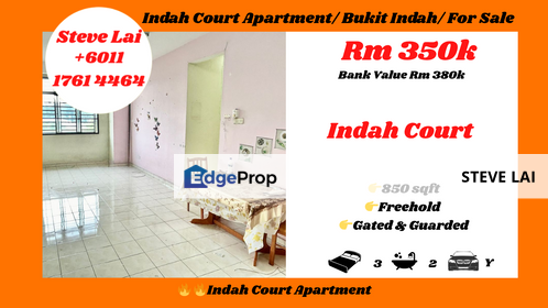 Indah Court Apartment/ Bukit Indah/ For Sale, Johor, Bukit Indah