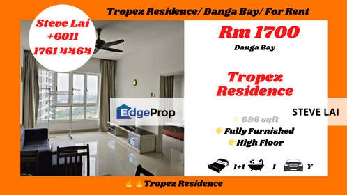 Tropez Residence/ Danga Bay/ For Rent, Johor, Johor Bahru