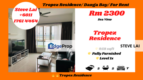 Tropez Residence/ Danga Bay/ For Rent, Johor, Johor Bahru