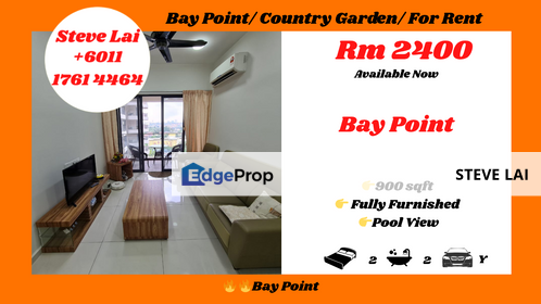 Bay Point/ Country Garden/ For Rent, Johor, Johor Bahru