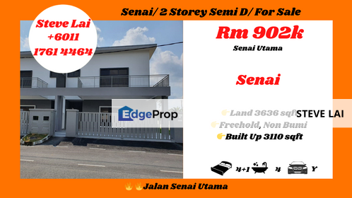 Senai/ 2 Storey Semi D/ For Sale, Johor, Senai