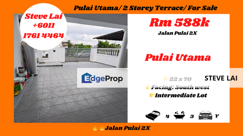Pulai Utama/ 2 Storey Terrace/ For Sale, Johor, Skudai