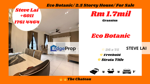Eco Botanic/ 2.5 Storey House/ For Sale, Johor, Nusajaya