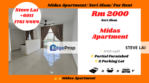 Midas Apartment/ Seri Alam/ For Rent, Johor, Pasir Gudang