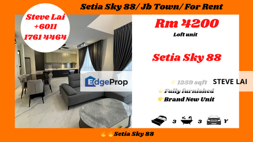 Setia Sky 88/ Jb Town/ For Rent, Johor, Johor Bahru