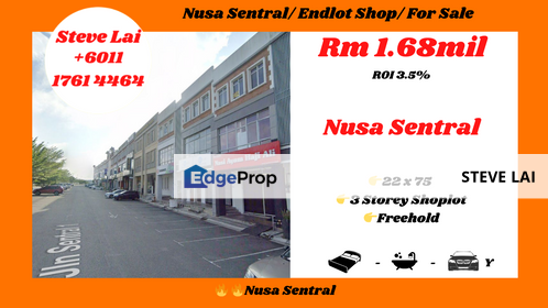 Nusa Sentral/ Endlot Shop/ For Sale, Johor, 