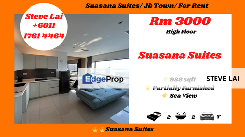 Suasana Suites/ Jb Town/ For Rent, Johor, Johor Bahru