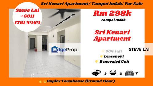 Sri Kenari Apartment/ Tampoi Indah/ For Sale, Johor, Tampoi