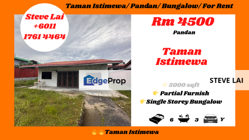 Taman Istimewa/ Pandan/ Bungalow/ For Rent, Johor, Johor Bahru