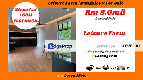 Leisure Farm/ Bungalow/ For Sale, Johor, Gelang Patah