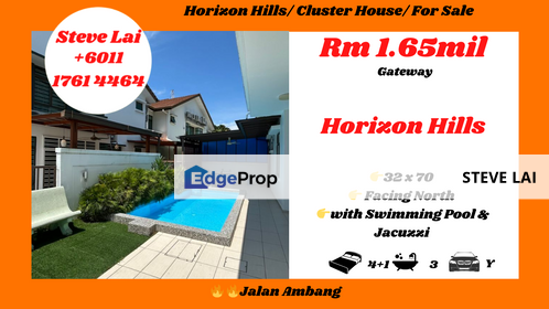 Horizon Hills/ Cluster House/ For Sale, Johor, Nusajaya