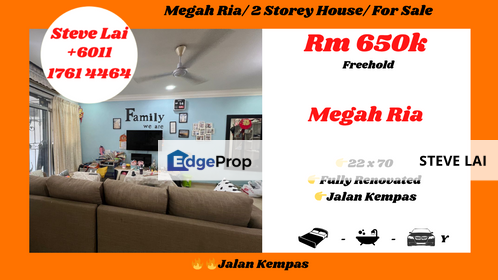 Megah Ria/ 2 Storey House/ For Sale, Johor, Masai