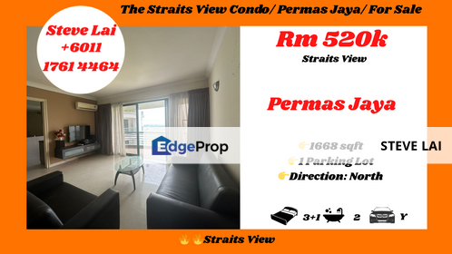 The Straits View Condo/ Permas Jaya/ For Sale, Johor, Permas Jaya/Senibong