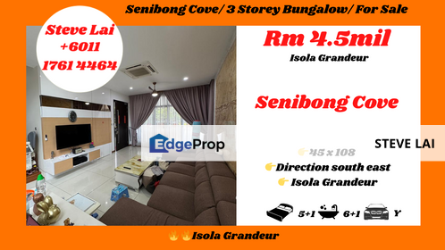 Senibong Cove/ 3 Storey Bungalow/ For Sale, Johor, Masai