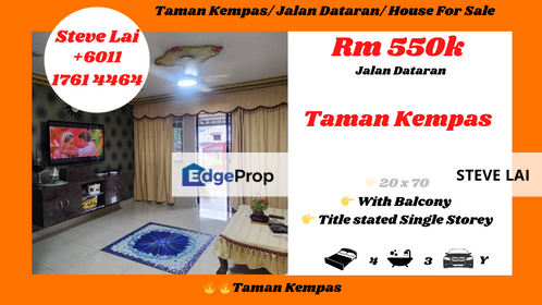 Taman Kempas/ Jalan Dataran/ House For Sale, Johor, Johor Bahru