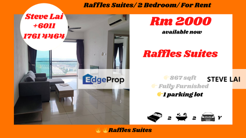 Raffles Suites/ 2 Bedroom/ For Rent, Johor, Skudai