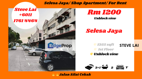 Selesa Jaya/ Shop Apartment/ For Rent, Johor, Skudai