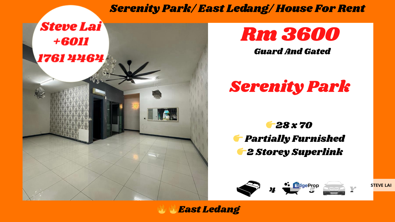 Serenity Park/ East Ledang/ House For Rent, Johor, East Ledang