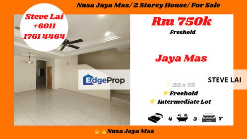 Nusa Jaya Mas/ 2 Storey House/ For Sale, Johor, Skudai