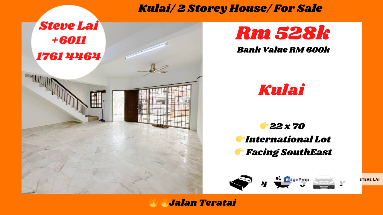 Kulai/ 2 Storey House/ For Sale for Sale @RM528,000 By STEVE LAI ...