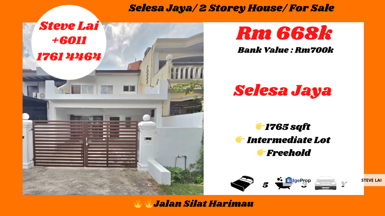 Selesa Jaya/ 2 Storey House/ For Sale, Johor, Skudai