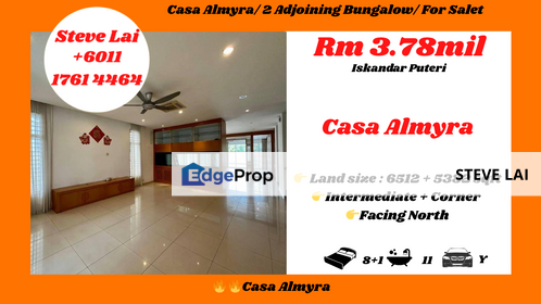 Casa Almyra/ 2 Adjoining Bungalow/ For Sale, Johor, Johor Bahru