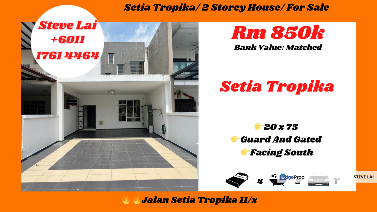 Setia Tropika/ 2 Storey House/ For Sale, Johor, Setia Tropika
