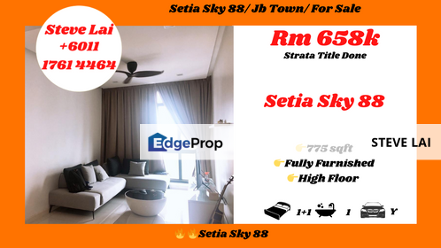 Setia Sky 88/ Jb Town/ For Sale, Johor, Johor Bahru