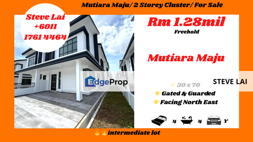 Mutiara Maju/ 2 Storey Cluster/ For Sale, Johor, Skudai