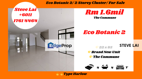 Eco Botanic 2/ 2 Storey Cluster/ For Sale, Johor, Nusajaya