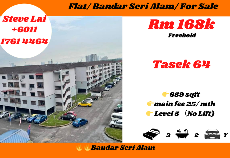 Flat Tasek 64, Bandar Baru Seri Alam