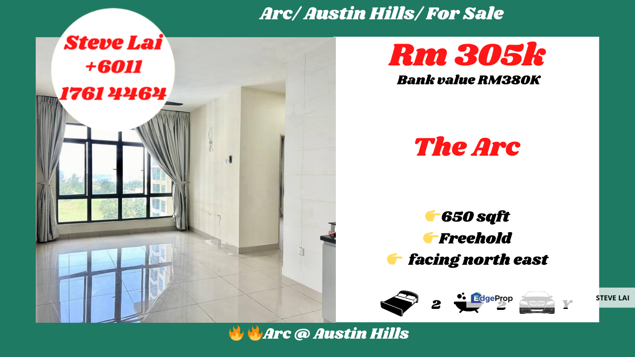 Arc/ Austin Hills/ For Sale, Johor, Johor Bahru