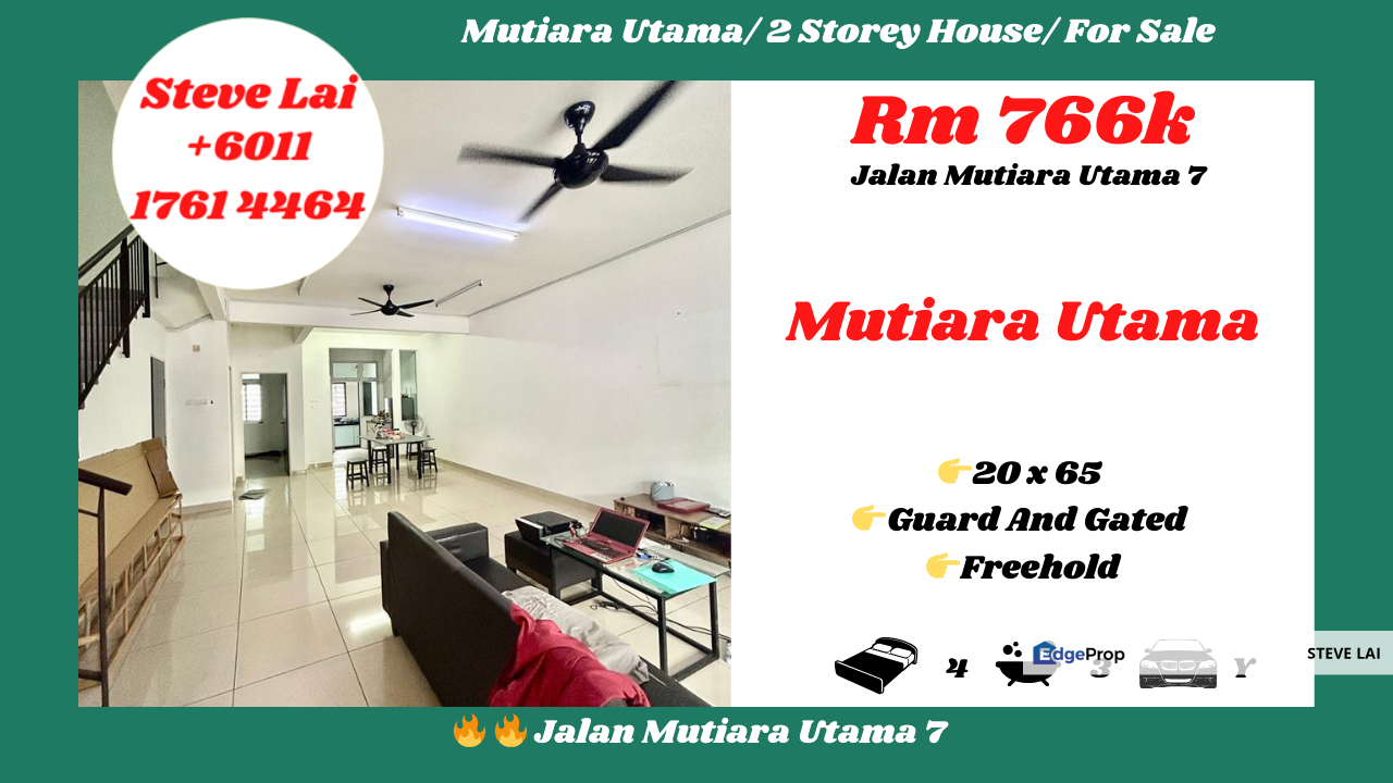 Mutiara Utama/ 2 Storey House/ For Sale, Johor, Skudai