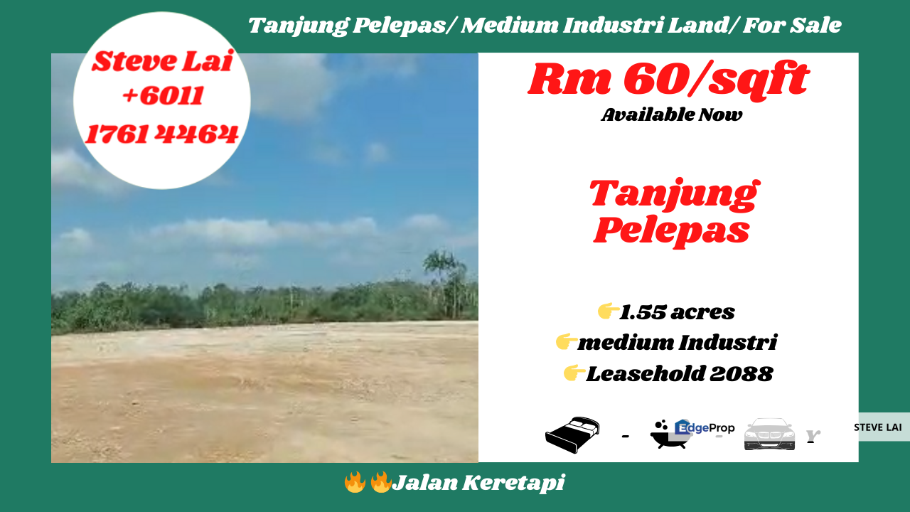 Tanjung Pelepas/ Medium Industri Land/ For Sale, Johor, 