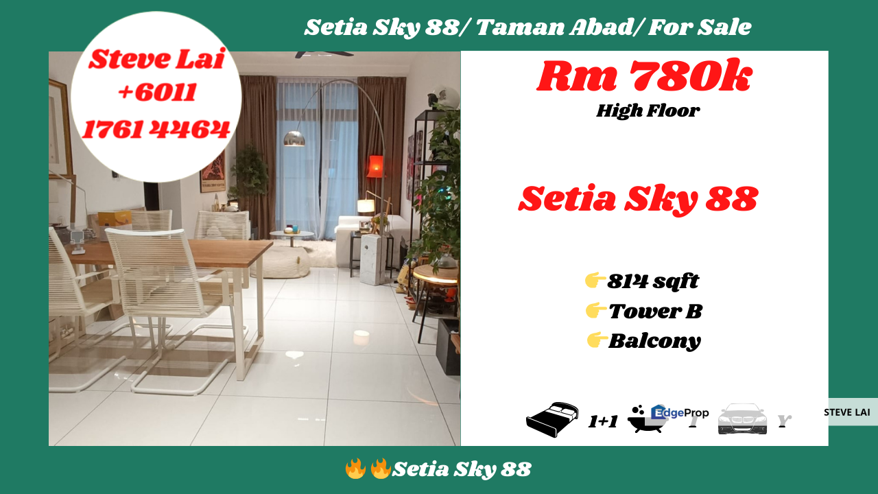 Setia Sky 88/ Taman Abad/ For Sale, Johor, Johor Bahru