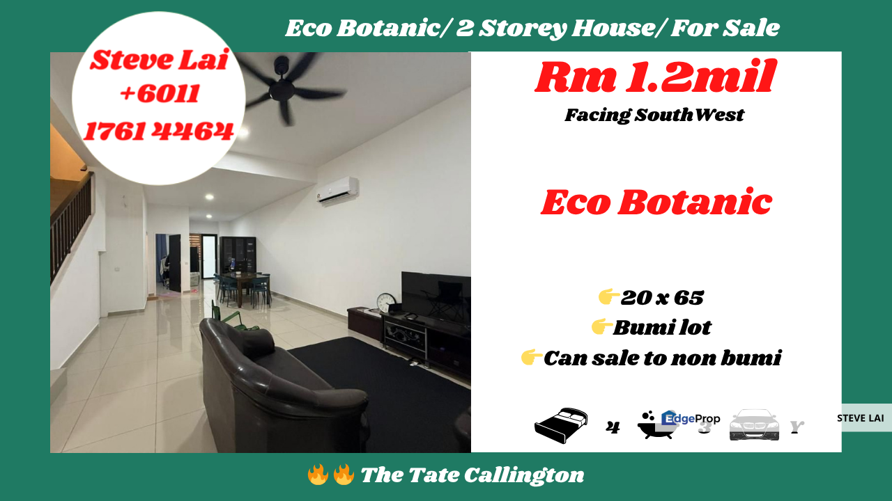 Eco Botanic/ 2 Storey House/ For Sale, Johor, Nusajaya
