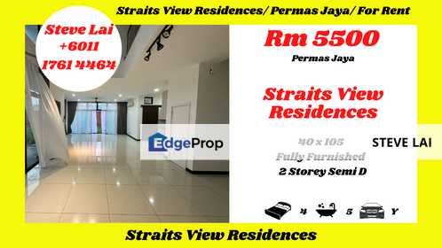 Straits View Residences/ Permas Jaya/ For Rent, Johor, Permas Jaya/Senibong