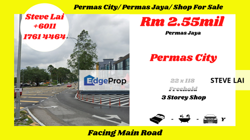 Permas City/ Permas Jaya/ Shop For Sale, Johor, Masai