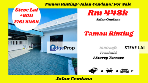 Taman Rinting/ Jalan Cendana/ For Sale, Johor, Masai