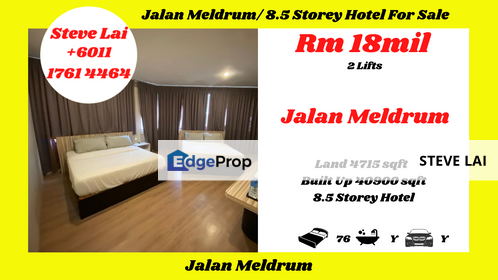 Jalan Meldrum/ 8.5 Storey Hotel For Sale, Johor, Johor Bahru