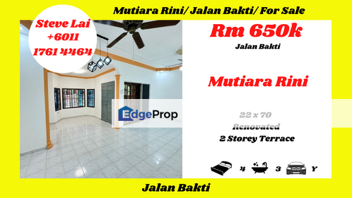  Mutiara Rini/ Jalan Bakti/ For Sale, Johor, Skudai